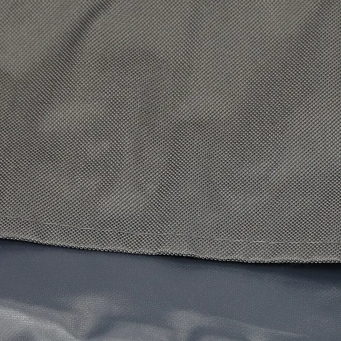 Sunfun Sandkasten-Schutzhülle - L x B x H: 160 x 160 x 20 cm, Polyester Oxford 420D, 160 g/m², Anthrazit - Grau, fein gewebter Stoff mit sichtbarem Saum und strapazierfähiger Textur.