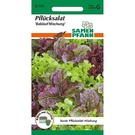 Samen Pfann  Saatgut Pflücksalat, Baby Leaf Mischung