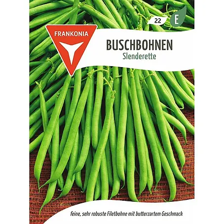 Frankonia Samen  Saatgut Buschbohnen, Slenderette