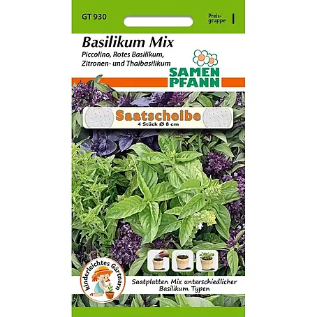 Samen Pfann  Saatgut Basilikum, Mix