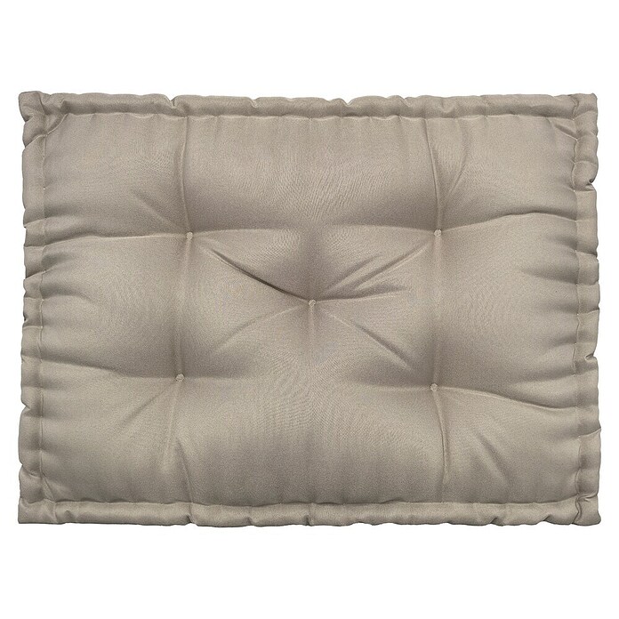 Cojín para asiento de palet water resist Oxford (1 ud., L x An x Al: 80 x 60 x 10 cm, 100% poliéster, Taupe) | BAUHAUS