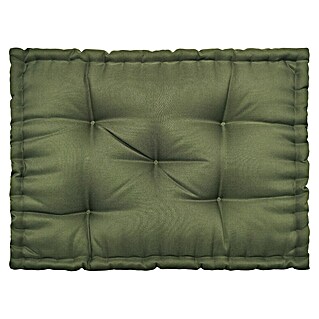 Cojín para asiento de palet water resist Oxford (1 ud., L x An x Al: 80 x 60 x 10 cm, 100% poliéster, Verde)