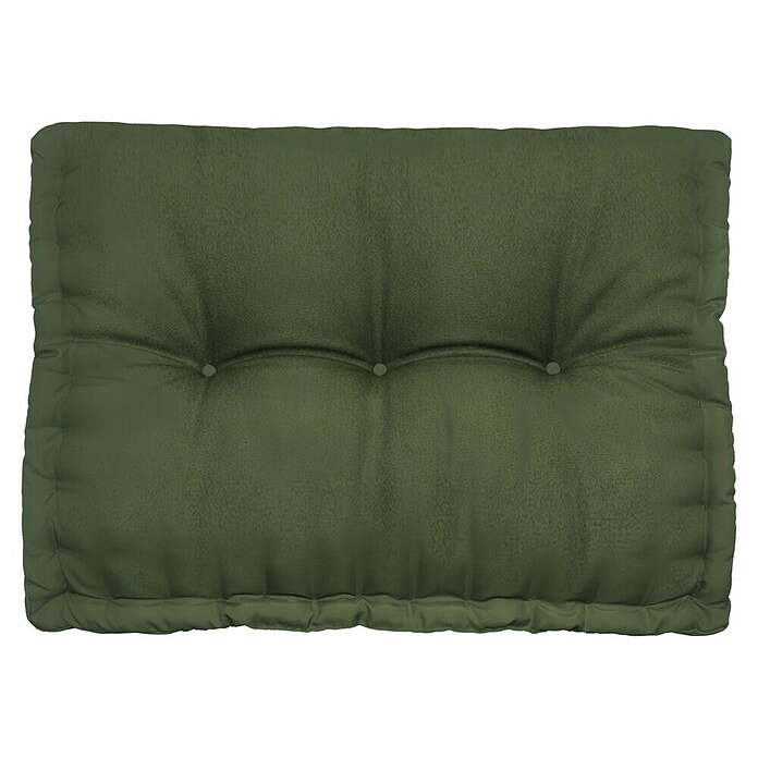 Cojín para respaldo de palet water resist Oxford (L x An x Al: 60 x 40 x 10 cm, Verde, 100% poliéster) | BAUHAUS