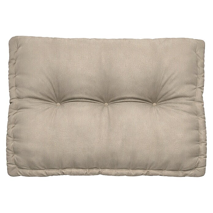 Cojín para respaldo de palet water resist Oxford (L x An x Al: 60 x 40 x 10 cm, Taupe, 100% poliéster) | BAUHAUS