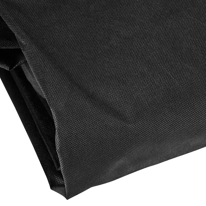 Sunfun Hollywoodschaukel-Schutzhülle - L x B x H: 210 x 150 x 139 cm, Polyester, 160 g/m², Schwarz - Gefalteter, texturierter schwarzer Vliesstoff.