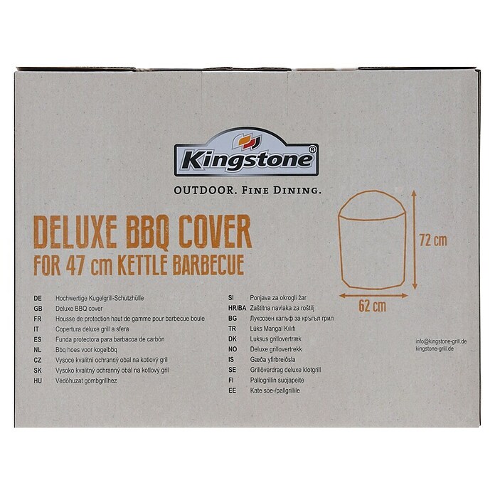 Kingstone Grill-Schutzhülle Deluxe (Polyester, Passend für: Kugelgrill)