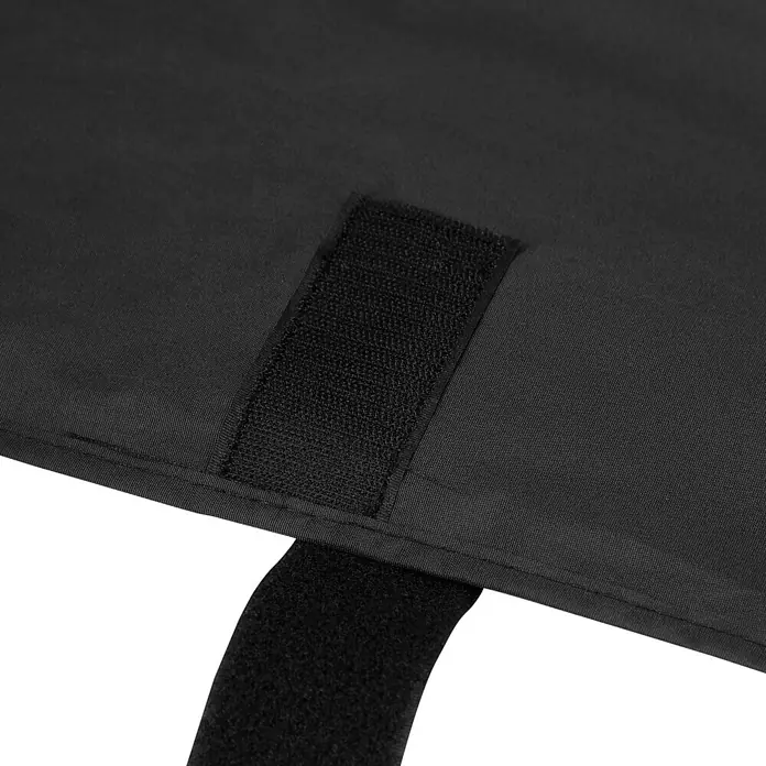 Kingstone Grill-Schutzhülle - Kunststoff, Kingstone Smoker Black Angus XXL - Schwarzer Stoff mit Klettverschluss.