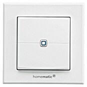 Homematic IP Funk-Wandtaster 2-fach (Batteriebetrieben, Weiß, 19 x 86 x 86 mm)
