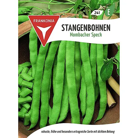Frankonia Samen  Saatgut Stangenbohne, Mombacher Speck
