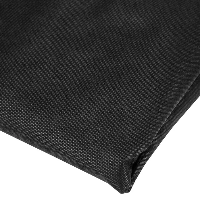 Sunfun Sonnenliegen-Schutzhülle - L x B x H: 210 x 85 x 45 cm, Grau - Gefaltetes schwarzes Vliesgewebe mit sichtbarer Textur.