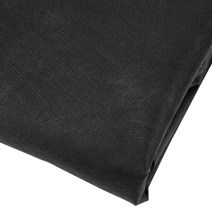 Sunfun Sitzgruppen-Schutzhülle S - L x B x H: 170 x 140 x 85 cm, Polyester, 160 g/m², Schwarz/Anthrazit - Gefalteter schwarzer Vliesstoff mit subtiler Textur.