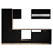 Respekta Merle Küchenleerblock (Breite: 280 cm, Schwarz, Ohne Elektrogeräte) | BAUHAUS