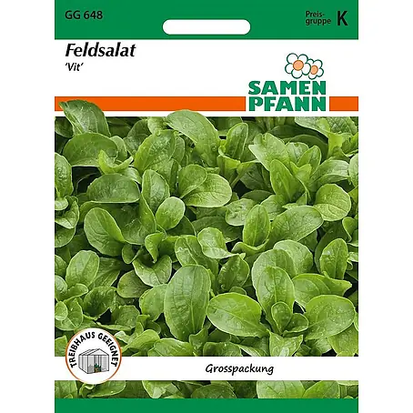 Samen Pfann  Saatgut Feldsalat, Vit