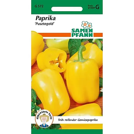 Samen Pfann  Saatgut Paprika, Pusztagold