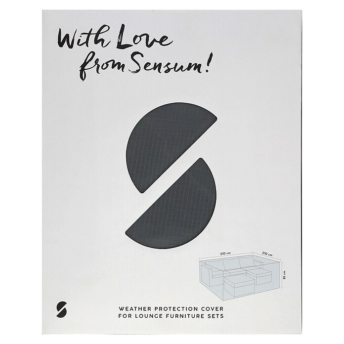 Sensum Lounge-Set Schutzhülle (210 x 210 x 85 cm, Polyester)