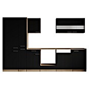 Respekta Merle Küchenleerblock (Breite: 310 cm, Schwarz, Ohne Elektrogeräte) | BAUHAUS