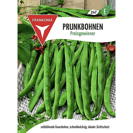 Frankonia Samen  Saatgut Prunk- und Feuerbohne, Preisgewinner