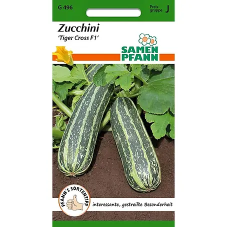 Samen Pfann  Saatgut Zucchini, Tiger Cross F1