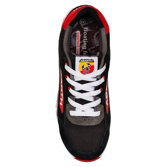 Abarth Zapato bajo de seguridad 595 (44, Clase de protección según EN ISO 20345: S3, Negro/Rojo) | BAUHAUS