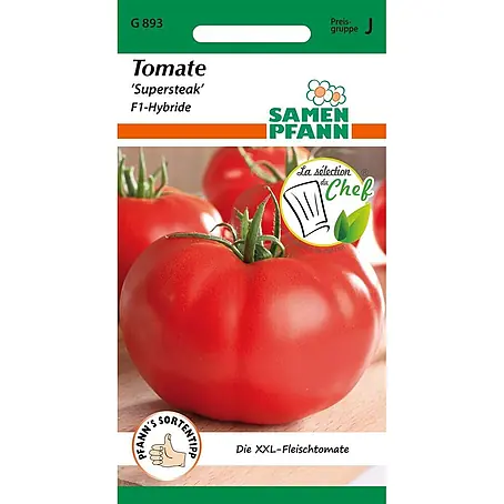 Samen Pfann  Saatgut Tomate, Supersteak F1 (XXL-Tomate)