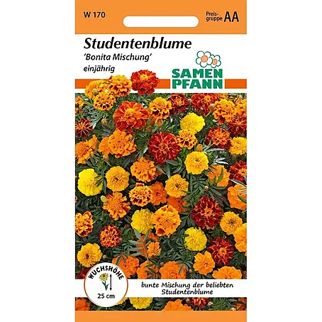 Samen Pfann  Saatgut Tagetes, Bonita Mix