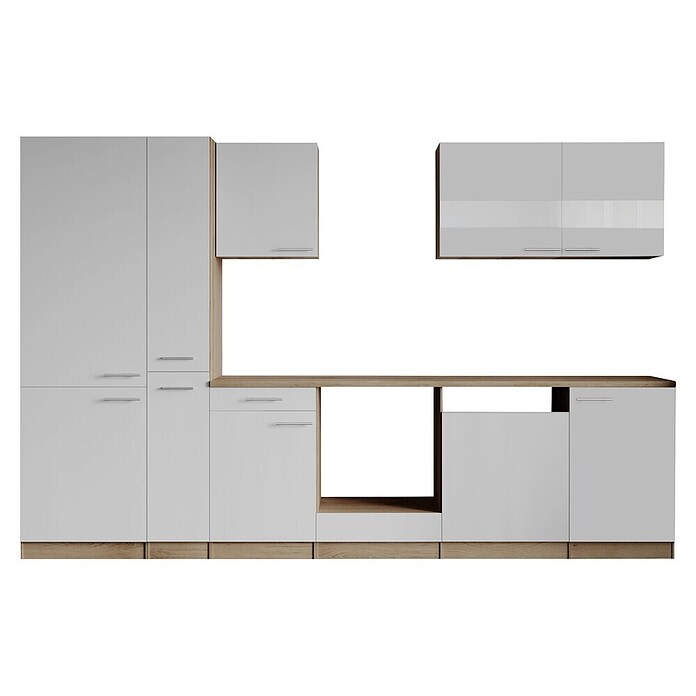 Respekta Merle Küchenleerblock (Breite: 310 cm, Weiß, Ohne Elektrogeräte) | BAUHAUS