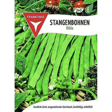 Frankonia Samen  Saatgut Stangenbohne, Hilda