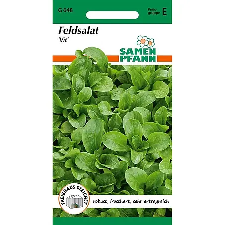 Samen Pfann  Saatgut Feldsalat, Vit