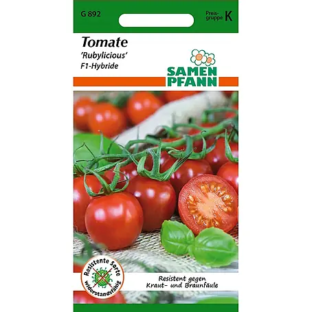 Samen Pfann  Saatgut Tomate, Rubylicious F1