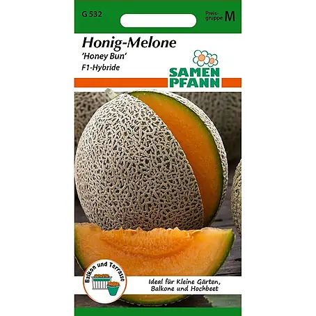 Samen Pfann  Saatgut Honig-Melone, Honey Bun F1