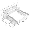 Dekit Set muebles de dormitorio Len (4 pzs., Blanco, Específico para: Colchón de 150x190 cm) | BAUHAUS
