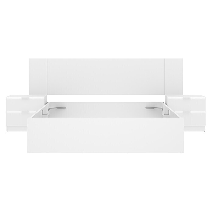Dekit Set muebles de dormitorio Len (4 pzs., Blanco, Específico para: Colchón de 150x190 cm) | BAUHAUS
