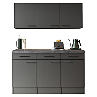 Respekta Sideboard Oliver (Breite: 150 cm, Grau Matt, Mit Oberschrank)