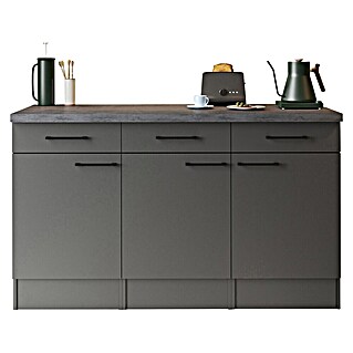 Respekta Sideboard Oliver (Breite: 150 cm, Grau Matt, Ohne Oberschrank)
