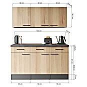 Respekta Sideboard Oliver (Breite: 150 cm, Artisan Eiche, Mit Oberschrank) | BAUHAUS