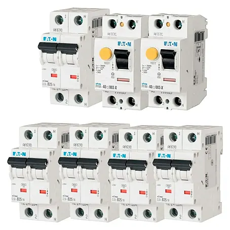 Eaton  Magnetotérmico automático Set 2x10A + 3x10A + DIF 2x40A