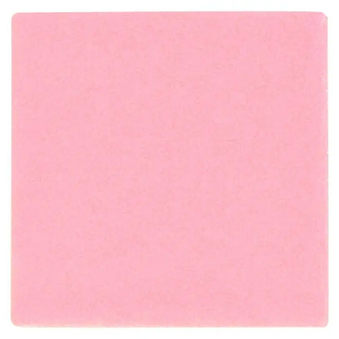 Esmalte de color Botz - Rosa baby, 200 ml - Primer plano de un bloc de notas cuadrado de color rosa sólido, ideal para notas rápidas y recordatorios.