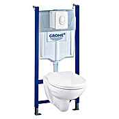 Grohe Wand-WC-Set Solido Compact Set 4 in 1 (Mit WC-Sitz, Tiefspüler, Weiß)