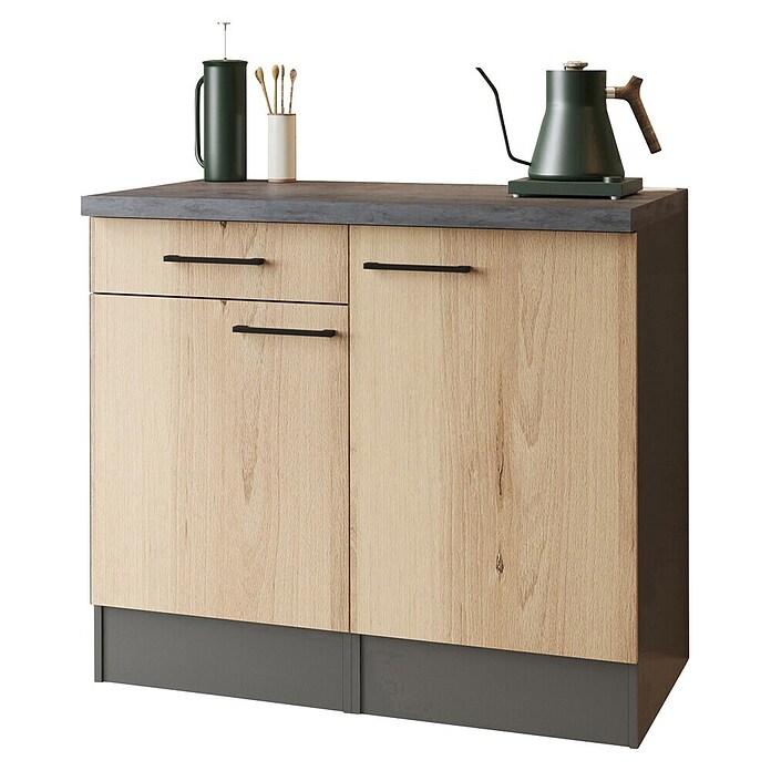 Respekta Buffetschrank Oliver (Breite: 100 cm, Artisan Eiche, Ohne Oberschrank) | BAUHAUS