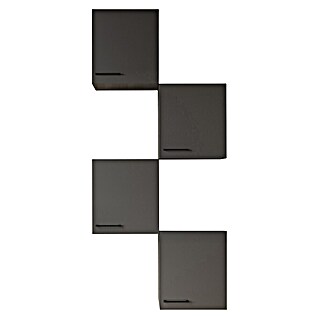Respekta Oliver Küchen-Hängeschrank Oliver (B x T x H: 50 x 34,6 x 56,1 cm, Grau Matt, Anzahl Türen: 4 Stk.)