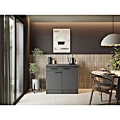 Respekta Buffetschrank Oliver (Breite: 100 cm, Grau Matt, Ohne Oberschrank) | BAUHAUS