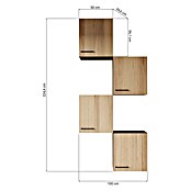 Respekta Oliver Küchen-Hängeschrank Oliver (B x T x H: 50 x 34,6 x 56,1 cm, Artisan Eiche, Anzahl Türen: 4 Stk.) | BAUHAUS