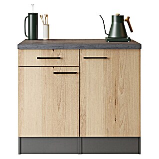 Respekta Buffetschrank Oliver (Breite: 100 cm, Artisan Eiche, Ohne Oberschrank)