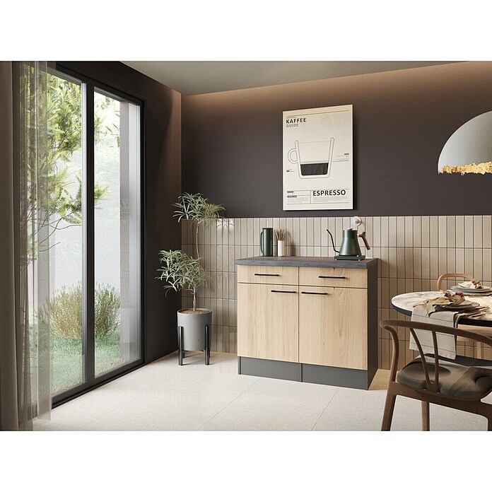 Respekta Sideboard Oliver (Breite: 100 cm, Artisan Eiche, Ohne Oberschrank) | BAUHAUS