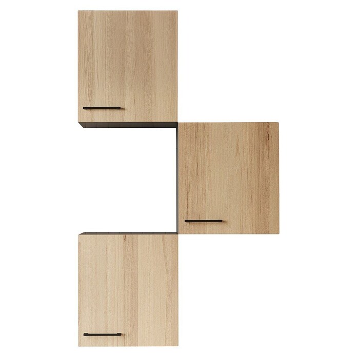 Respekta Oliver Küchen-Hängeschrank Oliver (B x T x H: 50 x 34,6 x 56,1 cm, Artisan Eiche, Anzahl Türen: 3 Stk.) | BAUHAUS