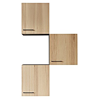 Respekta Oliver Küchen-Hängeschrank Oliver (B x T x H: 50 x 34,6 x 56,1 cm, Artisan Eiche, Anzahl Türen: 3 Stk.)