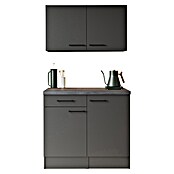 Respekta Buffetschrank Oliver (Breite: 100 cm, Grau Matt, Mit Oberschrank) | BAUHAUS