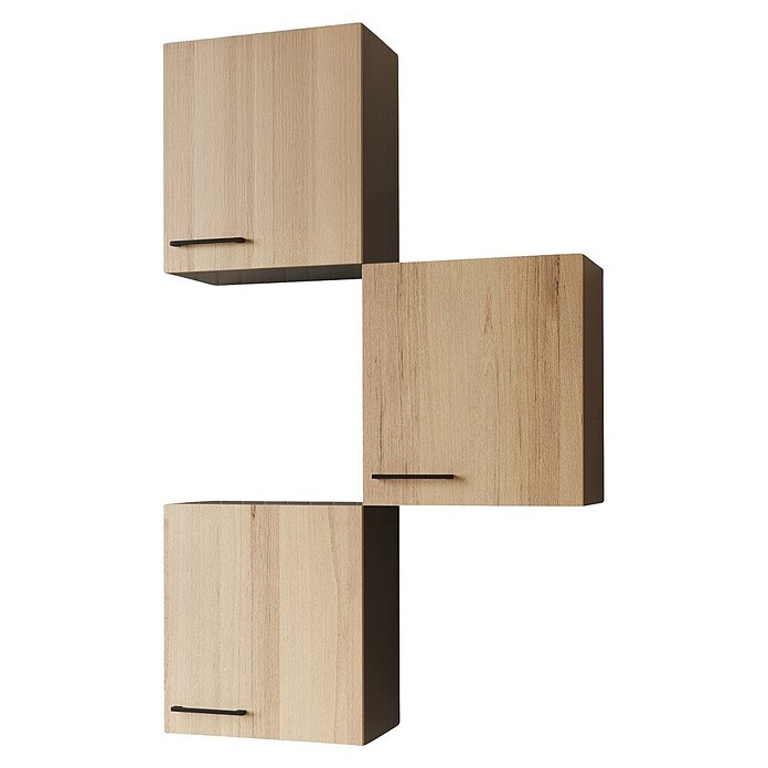 Respekta Oliver Küchen-Hängeschrank Oliver (B x T x H: 50 x 34,6 x 56,1 cm, Artisan Eiche, Anzahl Türen: 3 Stk.) | BAUHAUS