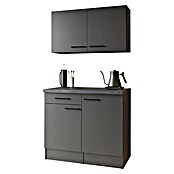 Respekta Buffetschrank Oliver (Breite: 100 cm, Grau Matt, Mit Oberschrank) | BAUHAUS