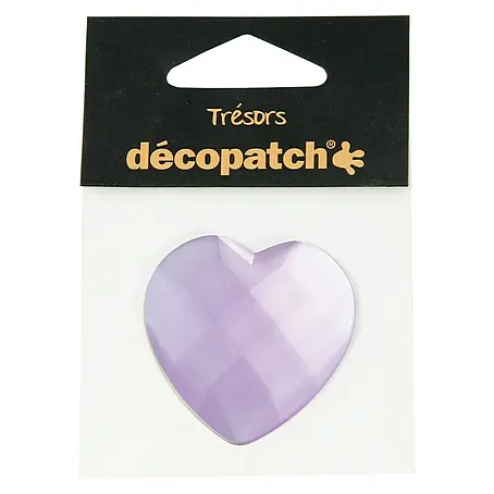 Décopatch  Pieza decorativa Trésors Cœur lila